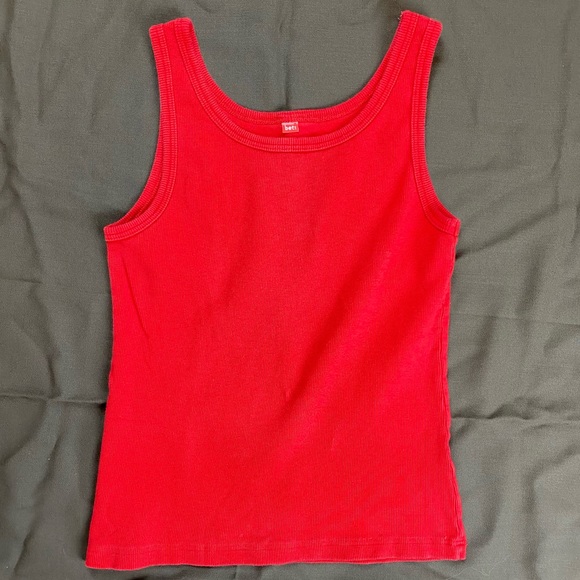 Vintage Basic Red Tank Top S - Picture 4 of 4